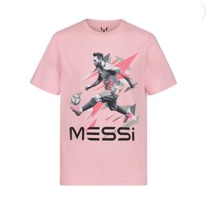 🆕 BNWT Messi Kids Pink Graphic Tee